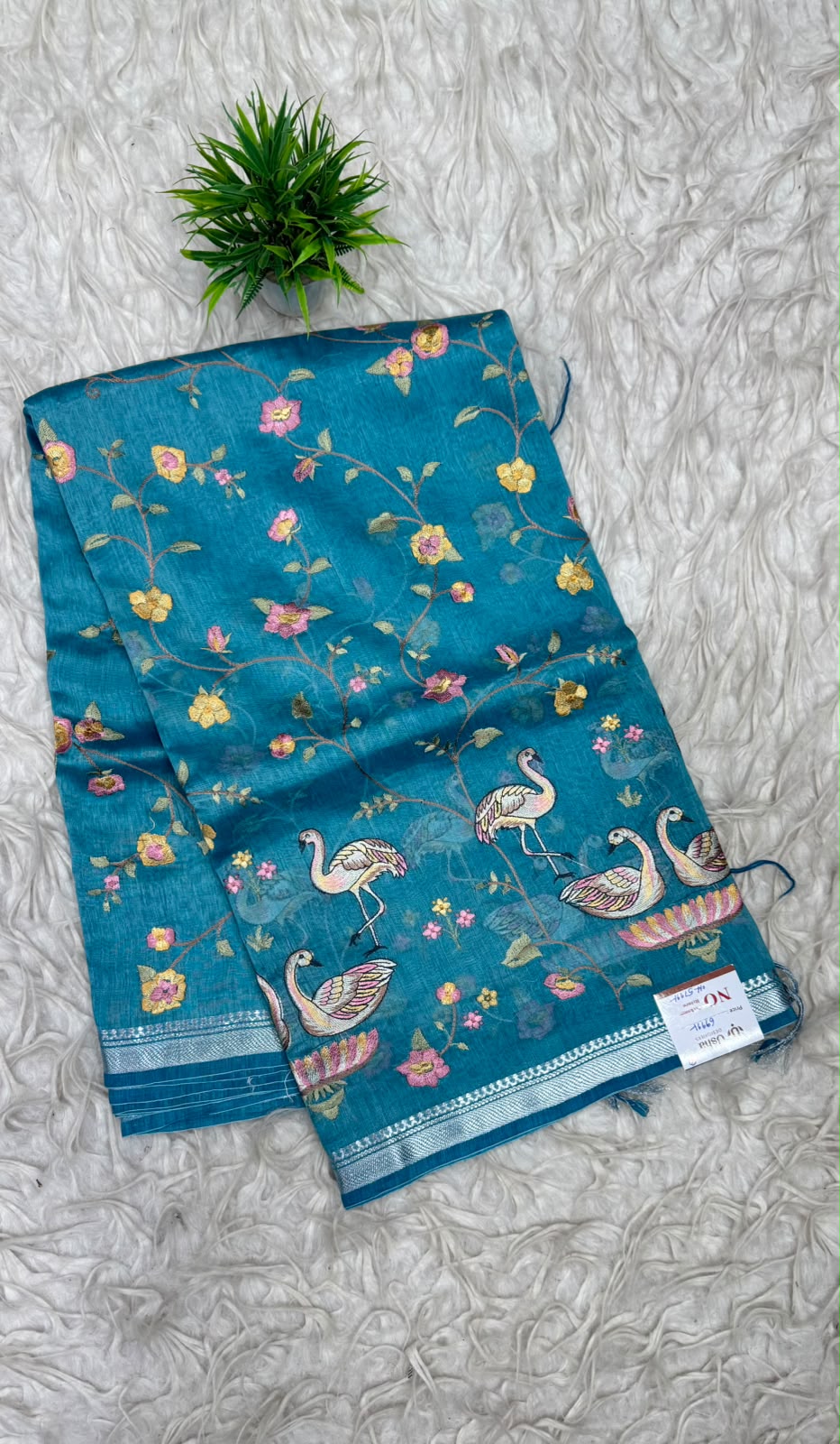 Premium Tusser Work Sarees