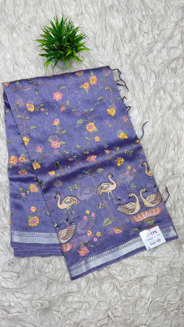 Premium Tusser Work Sarees