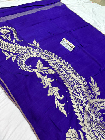 Pure Chandheri Tusser Designer Concepted Saree