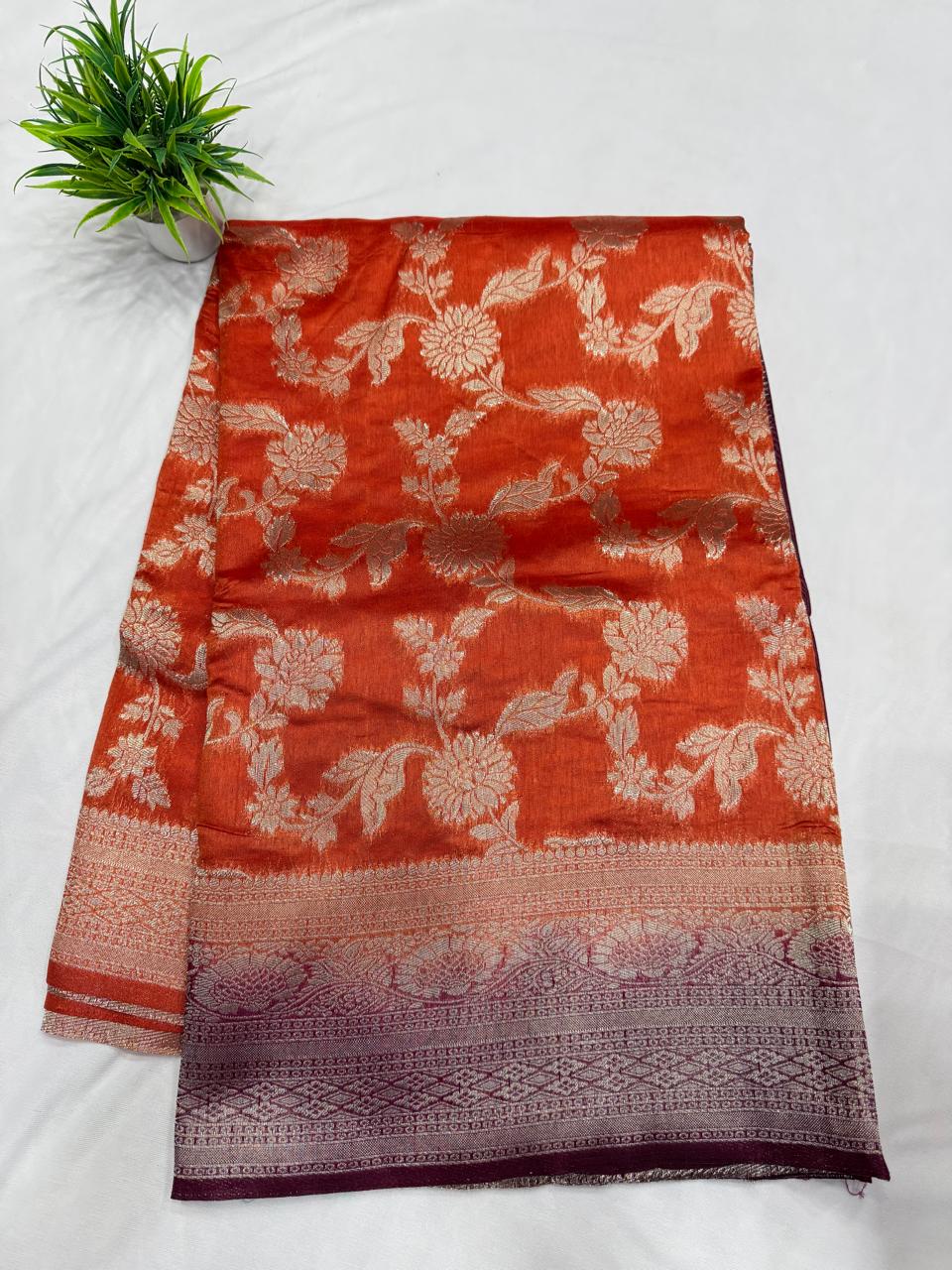 Semi Benarasi Sarees