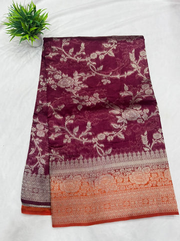 Semi Benarasi Sarees