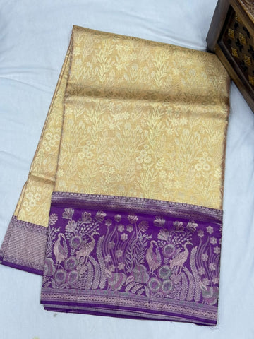 Pure kanjivaram 72gram Tissue saree