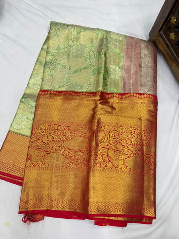 Pure kanjivaram 72gram Tissue saree