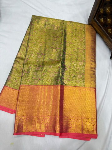 Pure kanjivaram 72gram Tissue saree