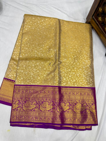 Pure kanjivaram 72gram Tissue saree