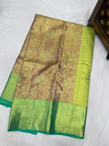 Pure kanjivaram 72gram Tissue saree