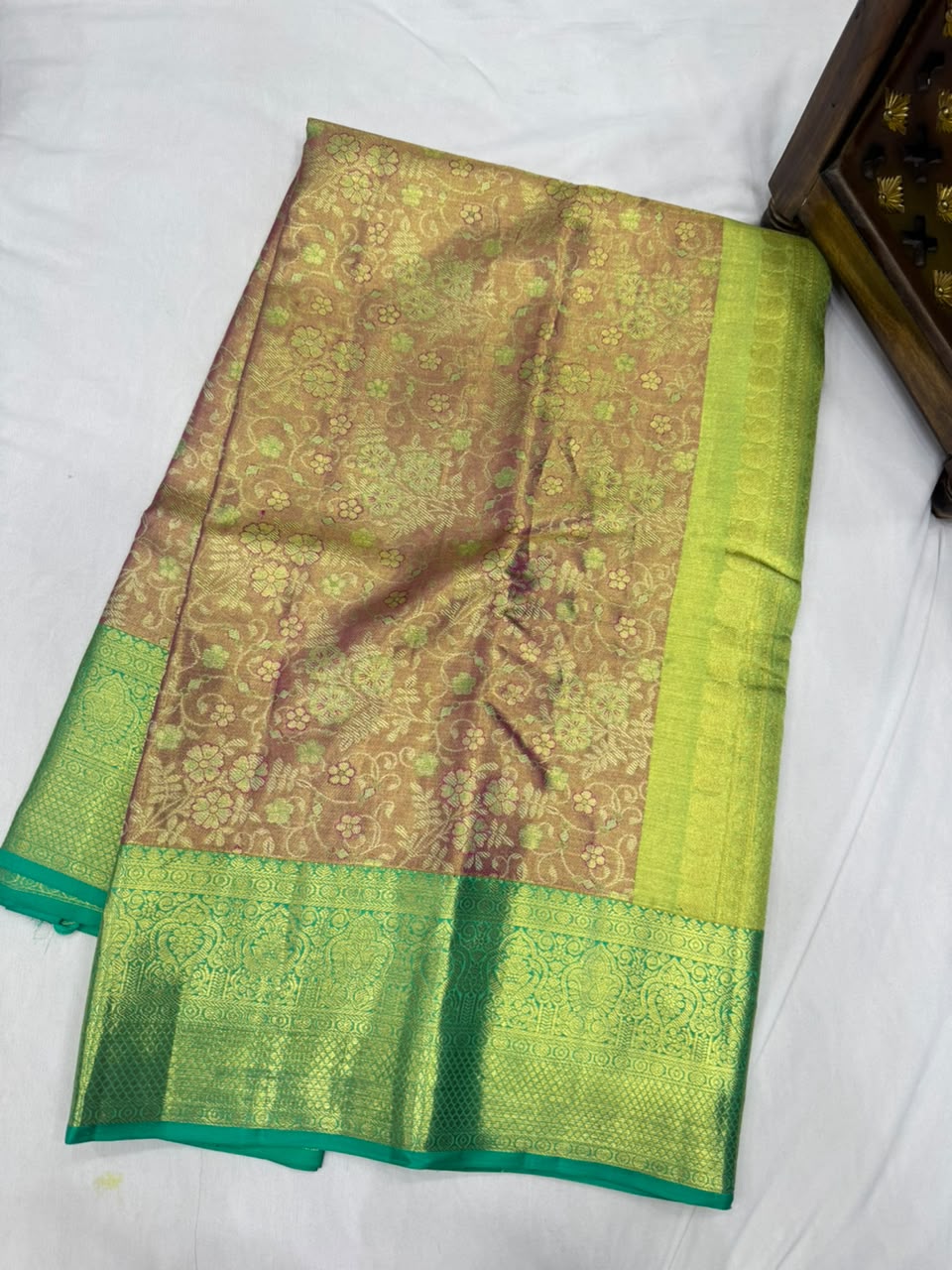 Pure kanjivaram 72gram Tissue saree