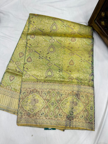Pure kanjivaram 72gram Tissue saree