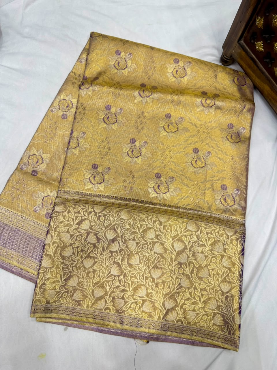 Pure kanjivaram 72gram Tissue saree