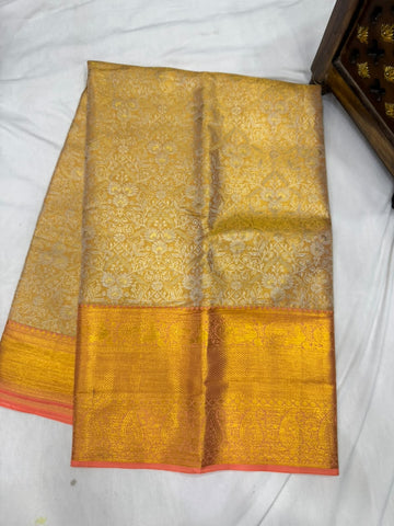 Pure kanjivaram 72gram Tissue saree