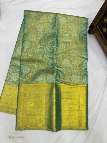 Pure kanjivaram 72gram Tissue saree