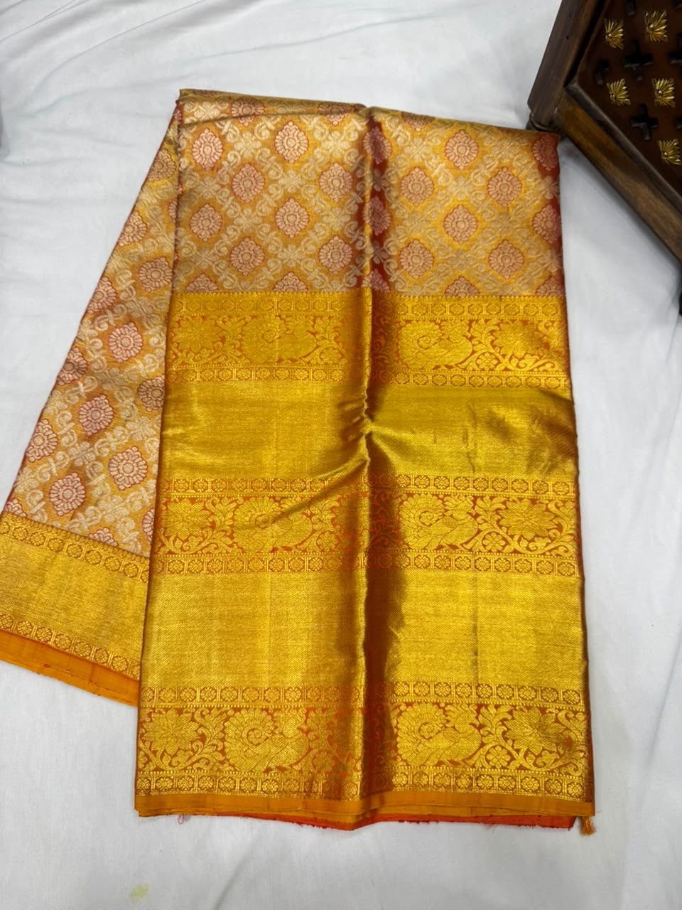 Pure kanjivaram 72gram Tissue saree