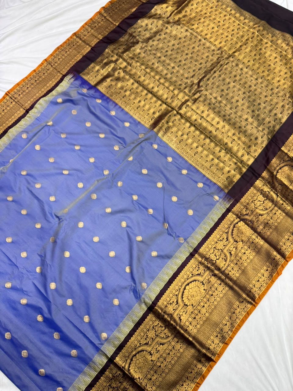Double Ratiom Gadhwal Saree