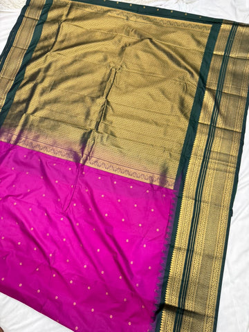 Double Ratiom Gadhwal Saree