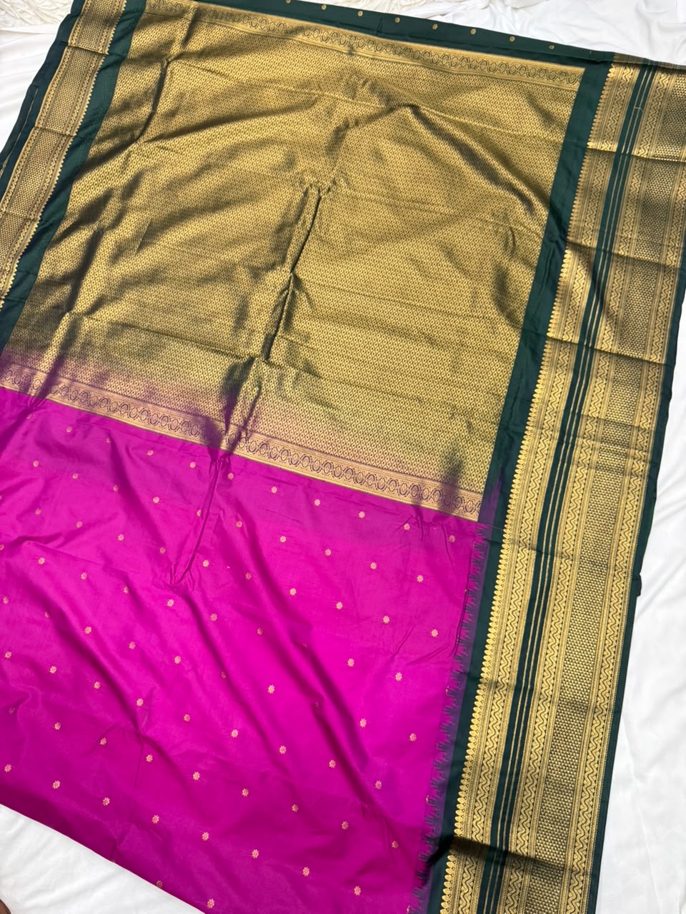 Double Ratiom Gadhwal Saree