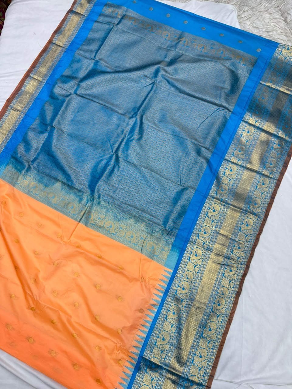 Double Ratiom Gadhwal Saree