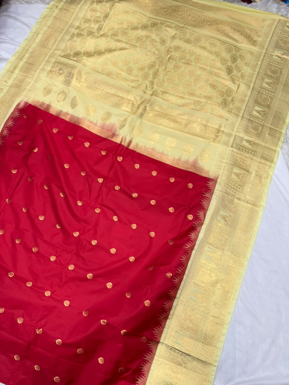Double Ratiom Gadhwal Saree