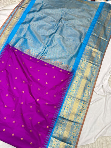 Double Ratiom Gadhwal Saree