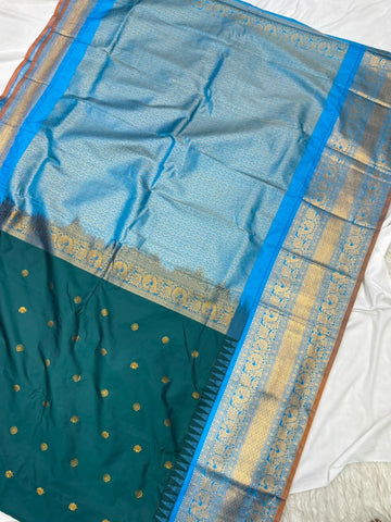 Double Ratiom Gadhwal Saree