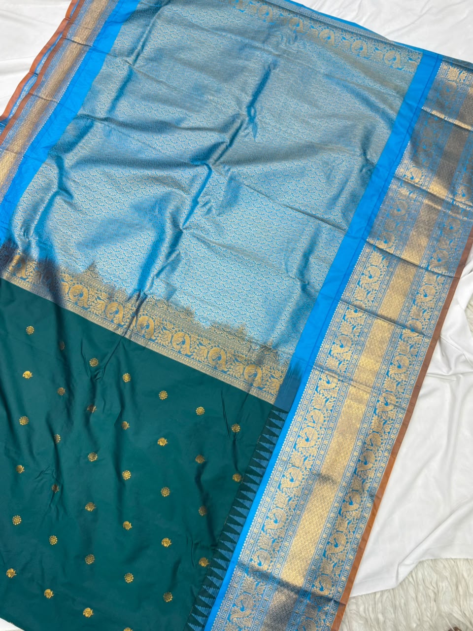 Double Ratiom Gadhwal Saree