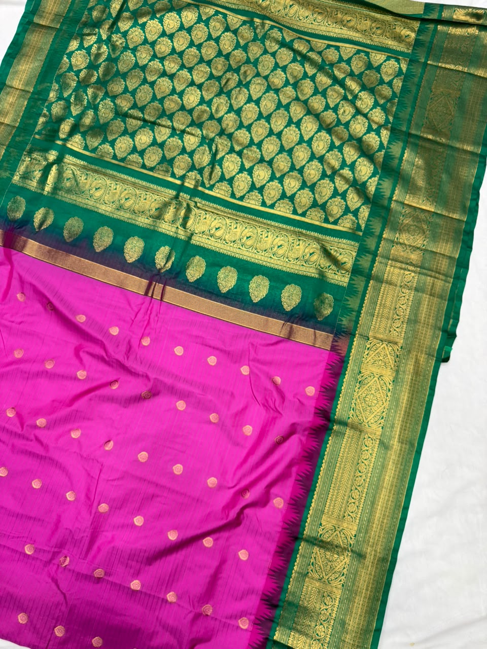 Double Ratiom Gadhwal Saree