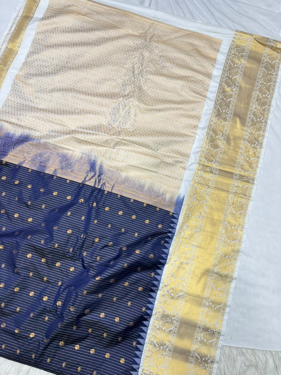 Double Ratiom Gadhwal Saree