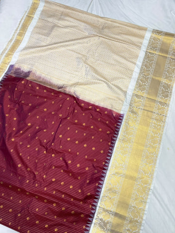 Double Ratiom Gadhwal Saree