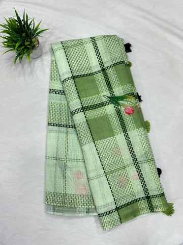 40 Count Lenin Cotton Sarees