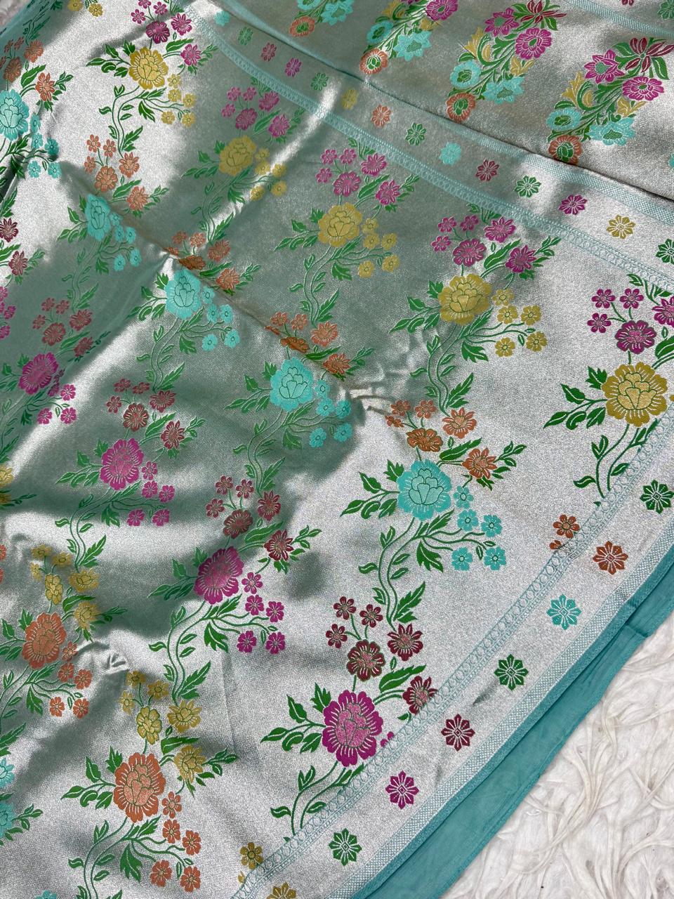 Paithani Soft Tissue Sarees