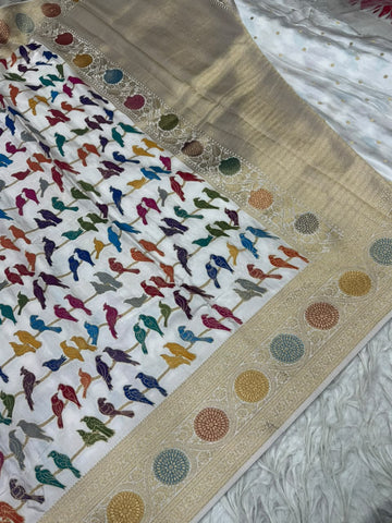 Premium Mashru Satin With Meenakari Weaving Saree