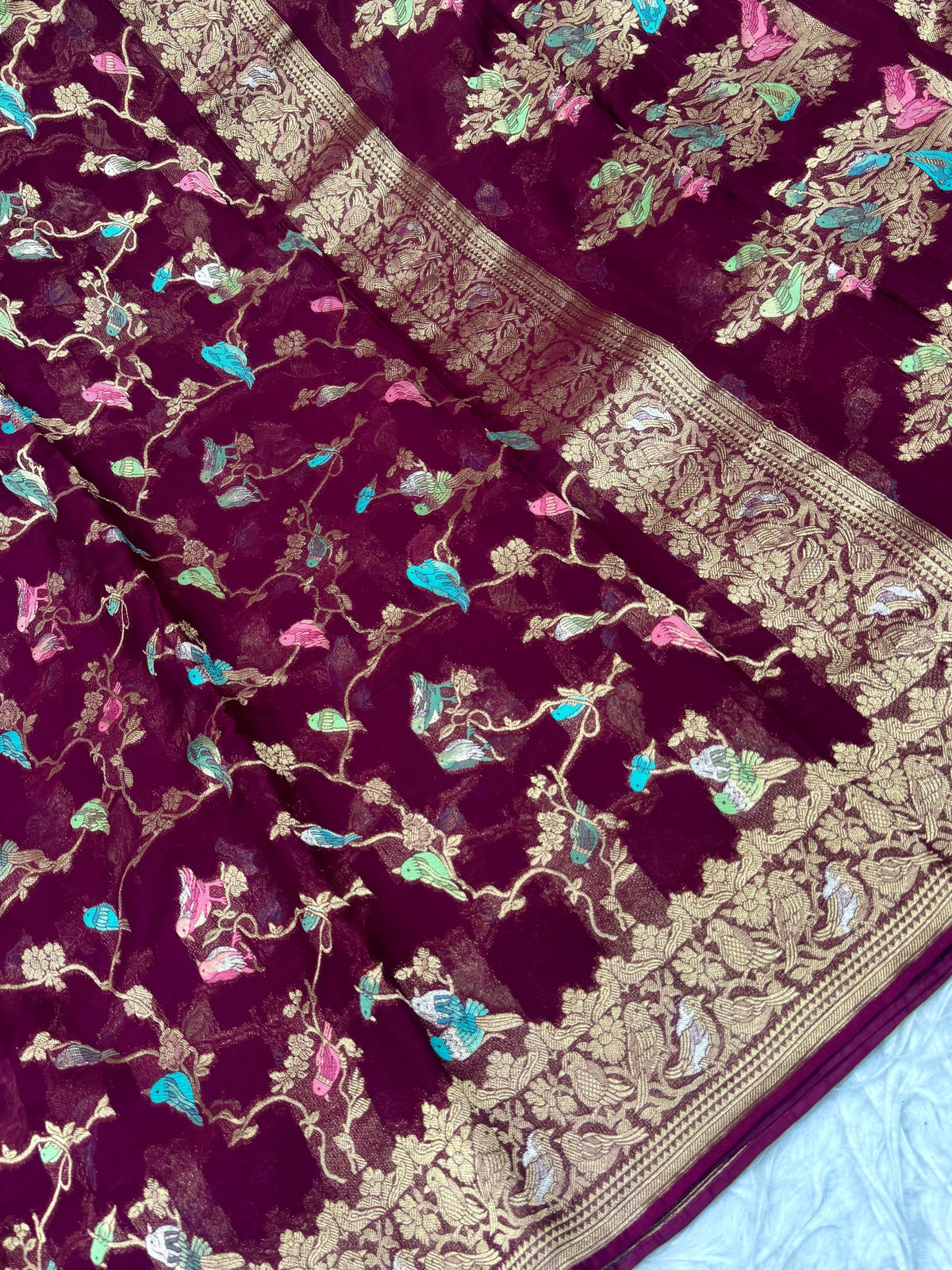 Khaddi Georgette Sarees