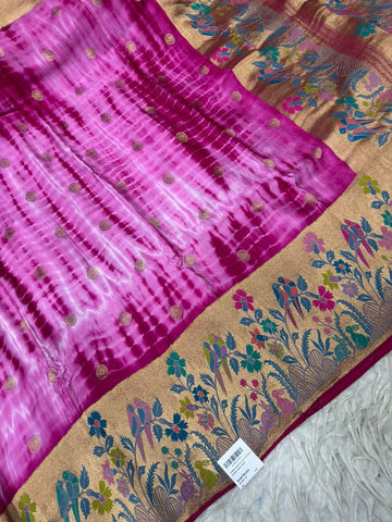 Mashru Satin With Paithani Fusion Sarees