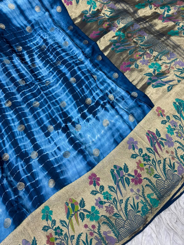 Mashru Satin With Paithani Fusion Sarees