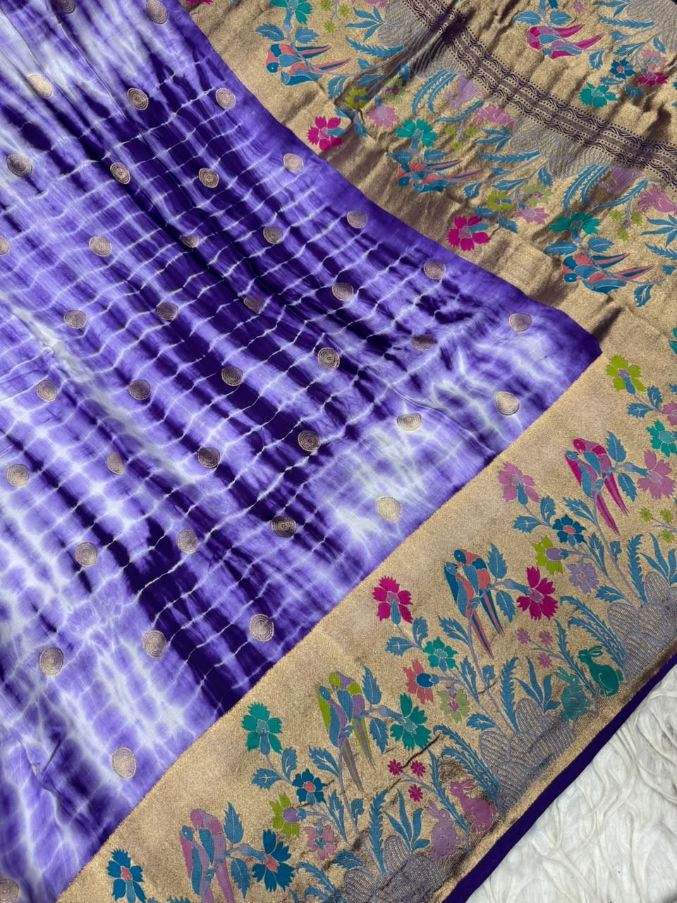 Mashru Satin With Paithani Fusion Sarees