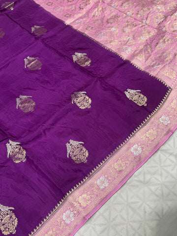Italian Silk Saree With Zari Weaving