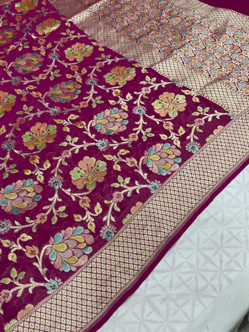 Pure Khaddi Georgette Sarees