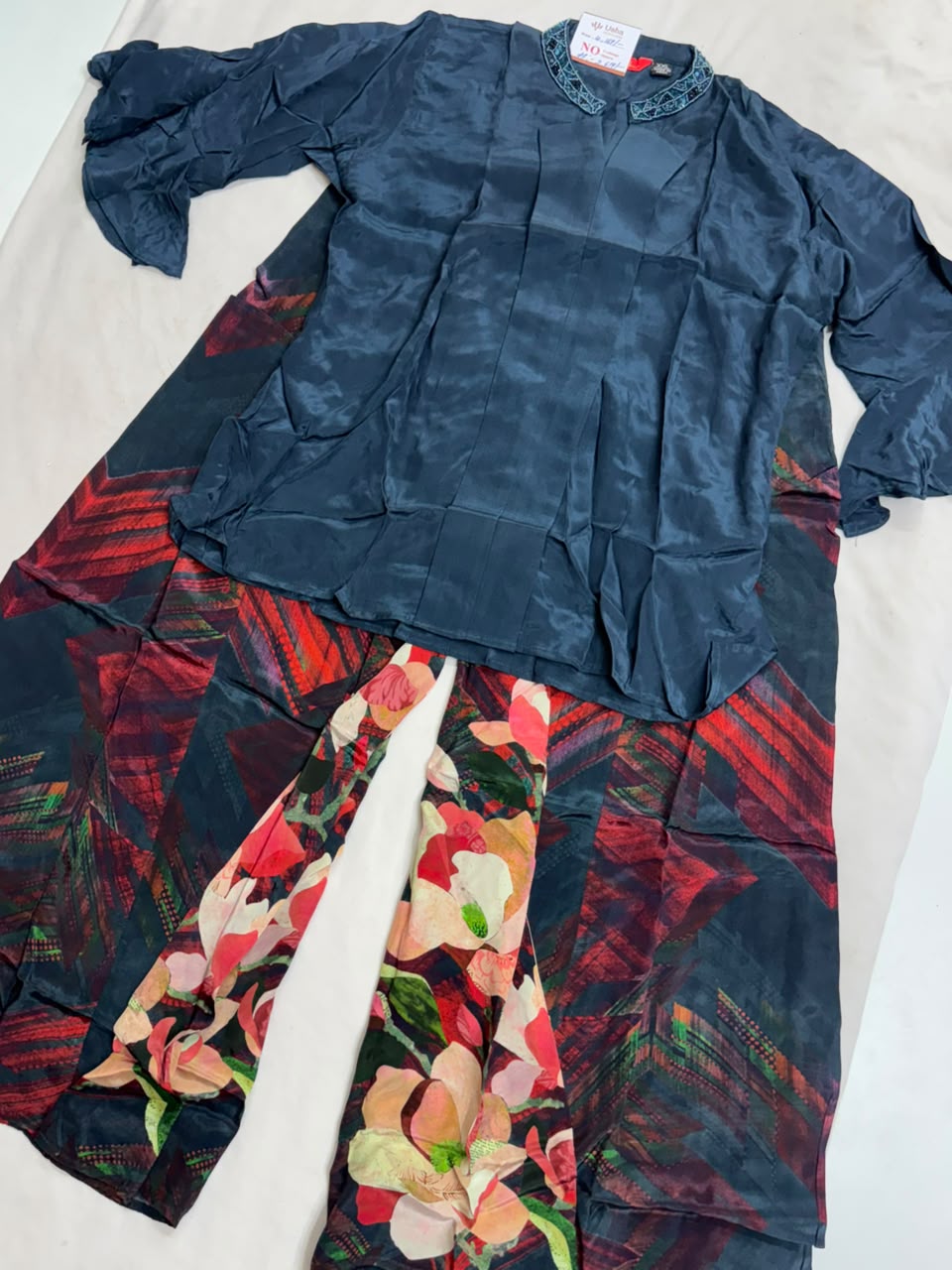 Ladies 2Pc Plazo Set Dress