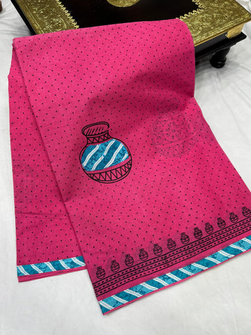 Cotton Batik Saree