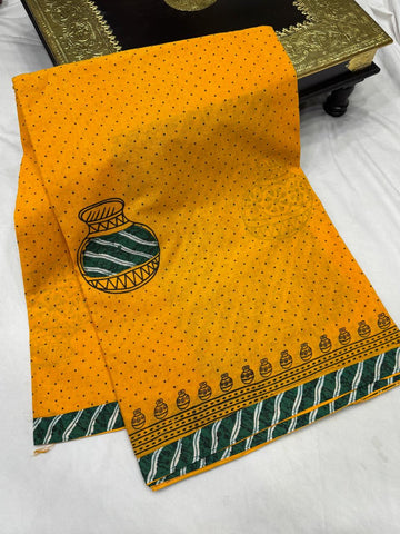 Cotton Batik Saree
