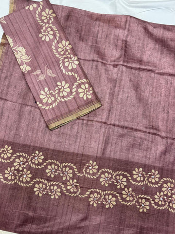 Chanderi tusser Dress Materials