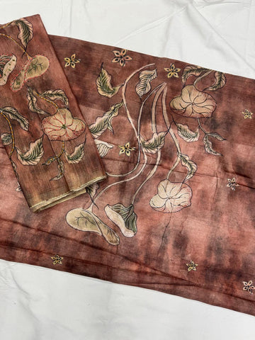 Chanderi tusser Dress Materials