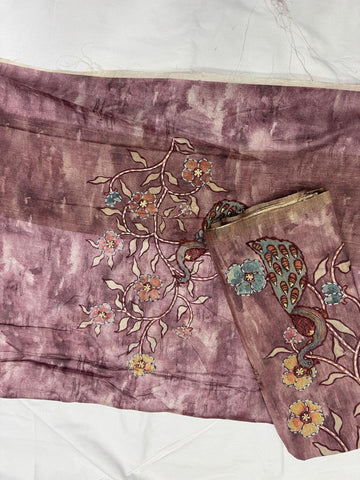 Chanderi tusser Dress Materials
