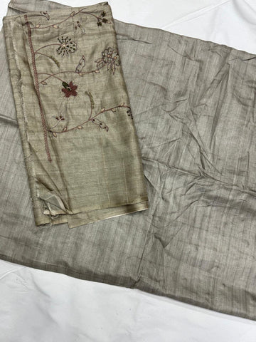 Chanderi tusser Dress Materials
