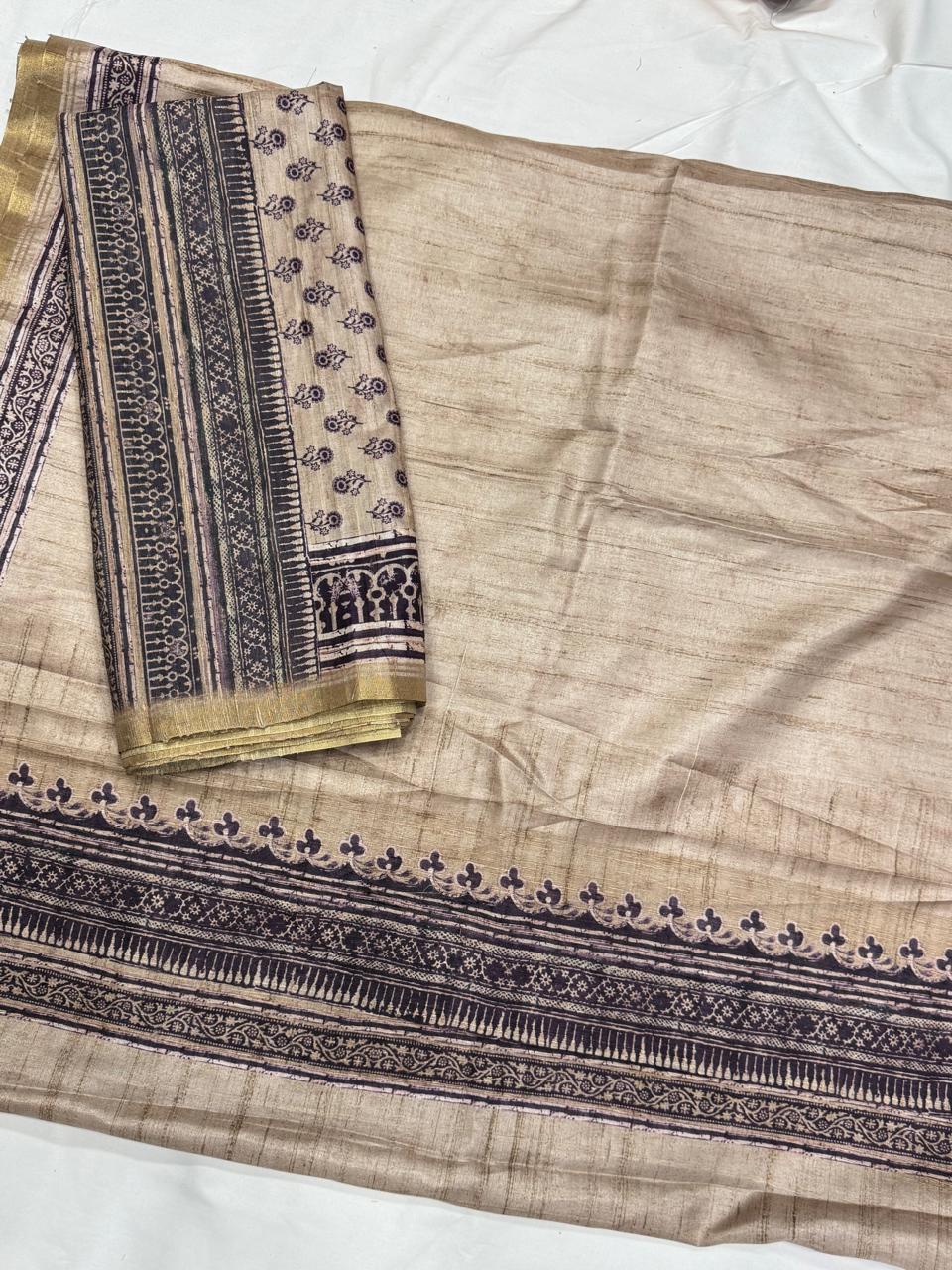 Chanderi tusser Dress Materials