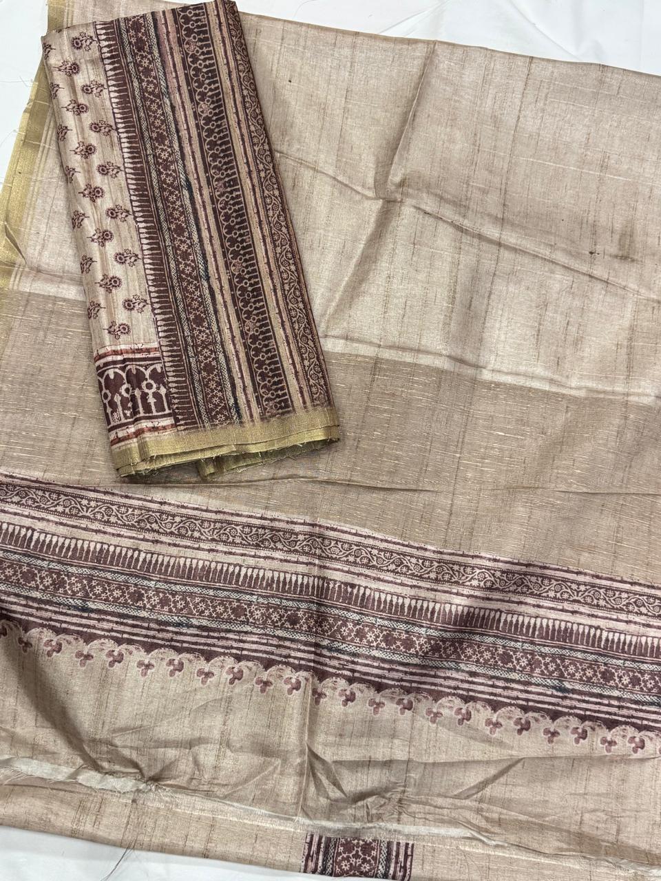 Chanderi tusser Dress Materials