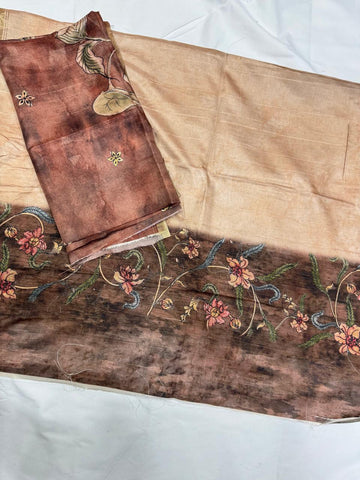 Chanderi tusser Dress Materials