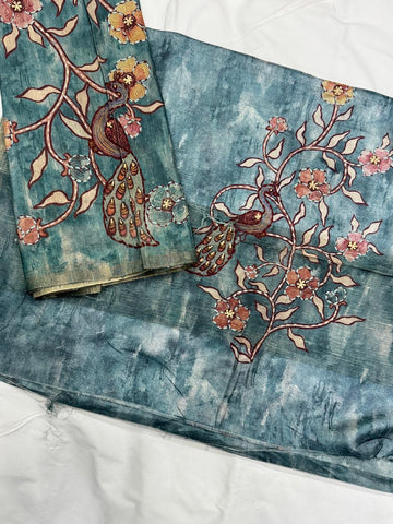 Chanderi tusser Dress Materials