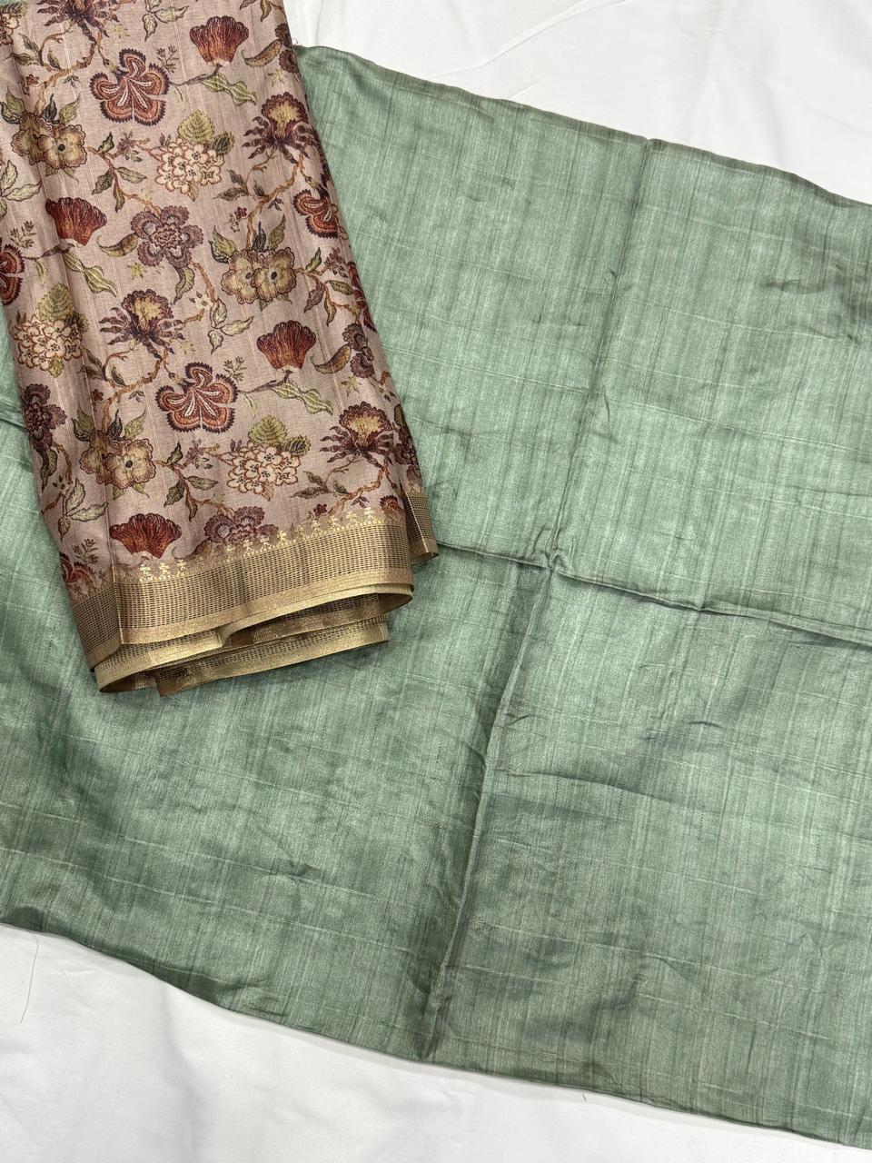Chanderi tusser Dress Materials