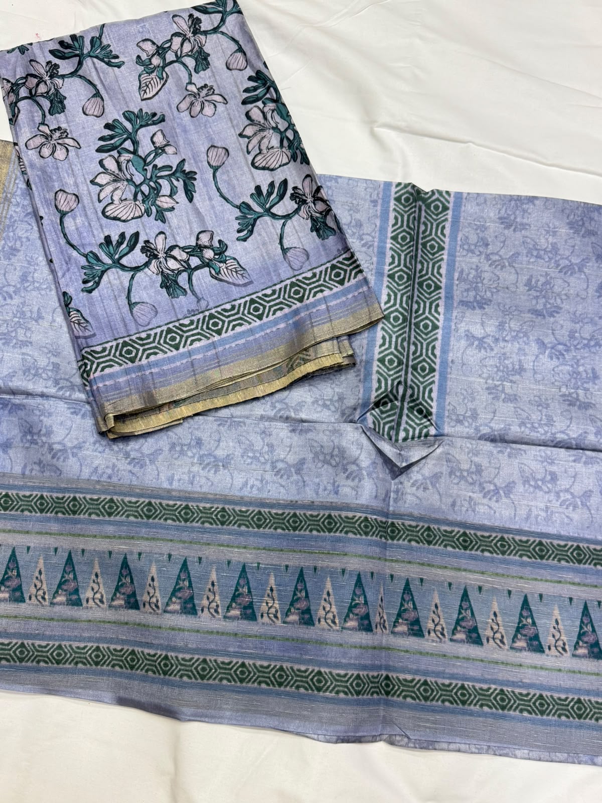 Chanderi tusser Dress Materials