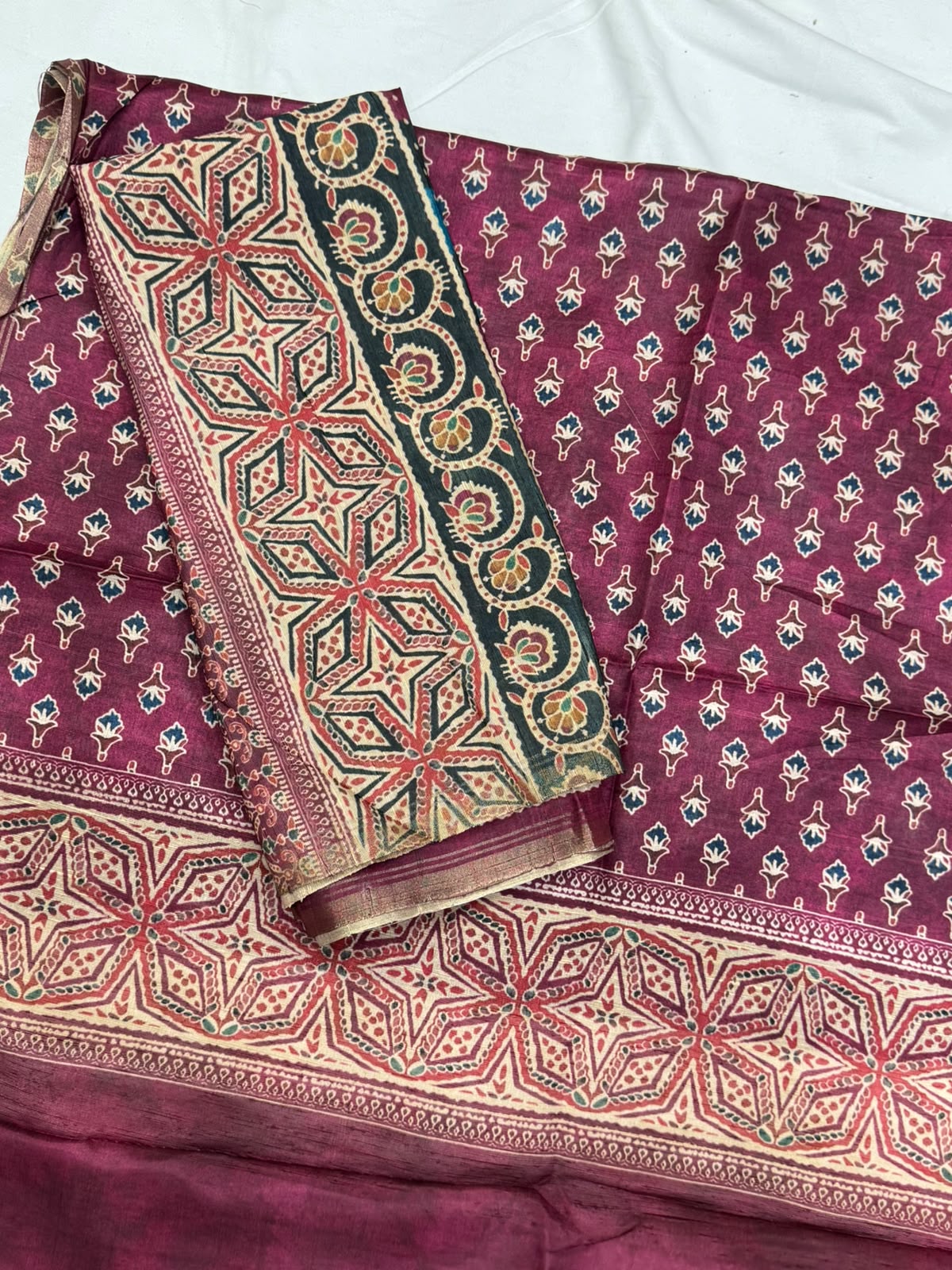 Chanderi tusser Dress Materials